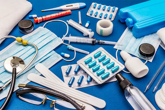 Quality medicines and healthcare supplies arranged for distribution